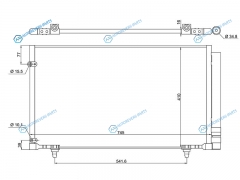 ST-LX47-394-0 Радиатор кондиционера LEXUS RX 270350 08-