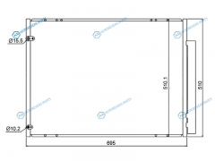 ST-LX46-394-A0 Радиатор кондиционера LEXUS RX350 07-