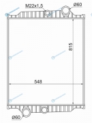 VL0008-1 Радиатор VOLVO FL6 91-99 MT