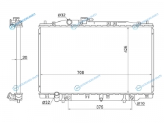 HD0006-1 Радиатор HONDA LEGEND 3.5 06-