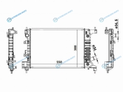 CV0011-AT Радиатор CHEVROLET AVEO 1.21.4 11-COBALT 13-