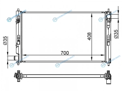 SG-MC0088-07-1 Радиатор MITSUBISHI ASX 1.8 10-16