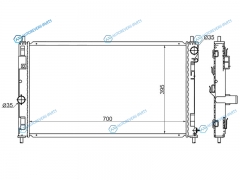 CR0008 Радиатор DODGE CALIBER 06-