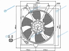 ST-VL05-202-0 Диффузор кондиционера в сборе VOLVO S40V40 1999-