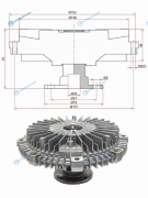 M-111F Вискомуфта MITSUBISHI L200 05-PAJEROMONTERO SPORT 2.5D 08-
