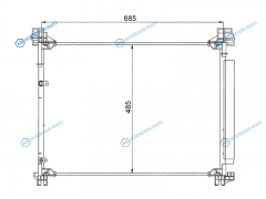 ST-TYG4-394-0 Радиатор кондиционера TOYOTA HIGHLANDER 13-