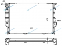 SG-BW0007 Радиатор BMW 5-SERIES E34 2.4TD3.04.0BMW E32 3.04.05.0 86-94BMW E31 4.05.0 89-94