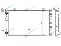 SG-LD0002 Радиатор LADA PRIORA 07-