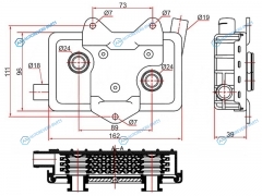 ST-A6011800065 Радиатор масляный MERCEDES SPRINTER 95-06VITO 96-03