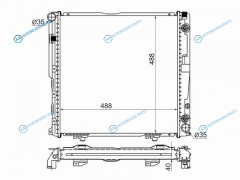 SG-MB0002-1 Радиатор MERCEDES E-CLASS W124 2.02.2 92-95