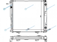 SG-MB0003-1 Радиатор MERCEDES E-CLASS W124 2.02.22.3 85-92 W AC