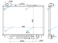 IS0005-1 Радиатор ISUZU WIZARD 6VD14JX2 91-