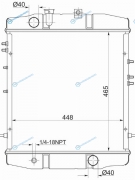 MC0021-1 Радиатор MITSUBISHI CANTER 4DR5 4DR7 94-