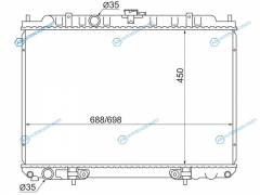 NS0005-C24-2R Радиатор Nissan SERENA C24 SR20