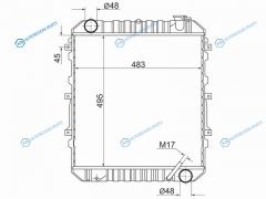 MZ0084-1 Радиатор MAZDA TITAN HA. XA. SL 84-