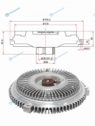 ST-A1112000422 Вискомуфта MERCEDES C-CLASS W202 93-00E-CLASS W124 92-95W210 95-00SLK-CLASS R170 96-00
