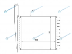 ST-LD01-395-A0 Радиатор отопителя салона LADA KALINA 04-13