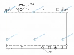 TY0019 Радиатор TOYOTA NOAHVOXYESQUIRE 2ZRFXE3ZRFAE 14-