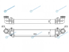 ST-A2115001102 Радиатор интеркулер MERCEDES W211 02-09