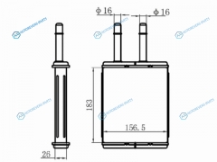 ST-MZ24-395-0 Радиатор отопителя салона MAZDA CAPELLA626 88-92CAPELLA626MS-6CRONOS 92-97