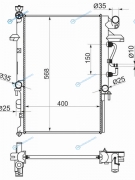 MZ0009-2 Радиатор MAZDA BONGO BRAWNY 97- 4WD AT 2.5D