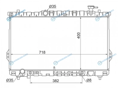 SG-HY0006-1 Радиатор HYUNDAI SANTA FE CLASSIC 2.02.42.7 00-06