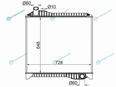 HI0006-1 Радиатор HINO PROFIA FH FN GN FR FS FW FQ 1994- P11C