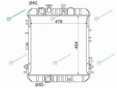 MC0021 Радиатор MITSUBISHI CANTER 4DR5 MT