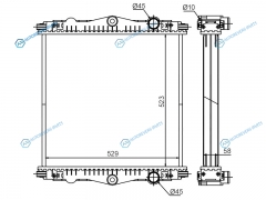 DF0005 Радиатор DAF LF45 01-