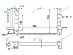 SG-BW0005 Радиатор BMW 5-SERIES E34 2.0 88-96