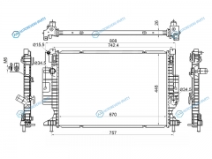 FD0011-1 Радиатор FORD KUGA 2.0DFOCUS 1.5 EcoBoost2.0D 11-