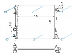 NS0013-J11-D Радиатор NISSAN QASQHAI 14- R9MX-TRAIL T32