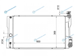 TY0002-260 Радиатор TOYOTA ALLION 07-16PREMIO 07-16WISH 09-