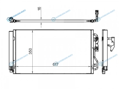 ST-47-0014 Радиатор кондиционера BMW 1-SERIES F20F21 11-3-SERIES F30 11-18