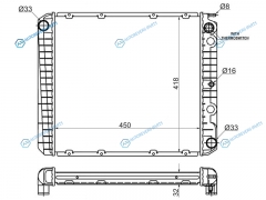 VL0005 Радиатор VOLVO 240740760940