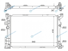 MB0017 Радиатор MERCEDES CLA C117X117 13-