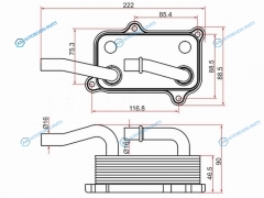 ST-A1121880401 Радиатор масляный MERCEDES C-CLASS W203 00-06E-CLASS W210 98-02E-CLASS W211 02-09G-CLASS W463 89-