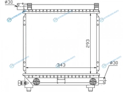 SG-MB0003-2 Радиатор MERCEDES C-CLASS W201 1.82.0 1982-1993  E-CLASS W124 2.0 84-95