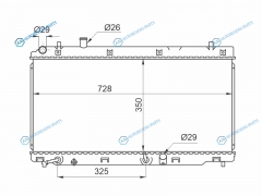 HD00013-GK Радиатор HONDA MOBILIO SPIKE 02-08