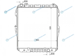 TY0008-LN147 Радиатор TOYOTA HILUX 3L5L 97-05