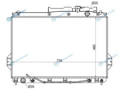 HY0012-10 Радиатор HYUNDAI IX55KIA MOHAVE 3.8 10-