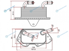 ST-06E117021G Радиатор масляный AUDI A4 00-A5 07-A6 04-A7 10-A8 03-Q7 06-VOLKSWAGEN TOUAREG 10-