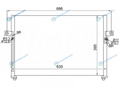ST-HN79-394-0 Радиатор кондиционера HYUNDAI H1STAREX 97-