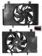 ST-FDV4-201-0 Диффузор радиатора в сборе FORD FIESTA 08-B-MAX 12-ECOSPORT 13-