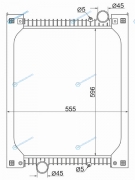 HY0017-2 Радиатор HYUNDAI HD65БОГДАН дв.D4GA ЕВРО-4