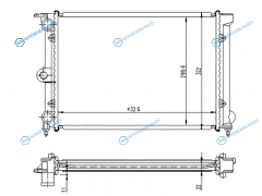 SG-VW00012 Радиатор VW GOLF IIJETTA 85-92PASSAT B2 80-88
