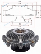 ST-16210-75070 Вискомуфта TOYOTA DYNA.TOYOACE.HIACE.HILUX 1RZ-E