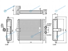 ST-MD45-395-0 Радиатор отопителя салона MERCEDES-BENZ S-CLASS W140S140 91-98