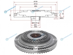 ST-4A0121350B Вискомуфта AUDI 100 90-94A6 94-97