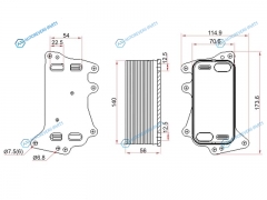ST-11428510856 Радиатор масляный АКПП BMW 3-SERIES F30 11-5-SERIES F10 10-X5 F15 13-X6 F16 13-
